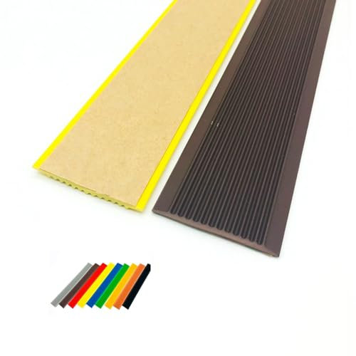 Brown Self Adhesive Stair Nosing Strip for Non Slip Protection and Edging Cover 1m Length (3.3ft)