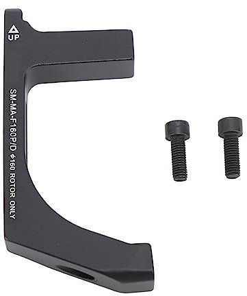PerGar Fahrrad-Scheibenbremsen-Adapter, Montagehalterungs-Konverter-Zubehör aus Aluminiumlegierung, Schwarzer Scheibenbremsen-Adapter, für Rennrad-Vorderrad 160 Mm