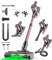 SUXIANGVAC Aspirapolvere Senza Fili 45KPa/500W/45min, Scopa Elettrica Potente a Batteria con 3 Livelli, Display LED, Spazzola Anti-Avvolgimento per Pavimenti, Tappeti, Capelli, Auto - Rosa