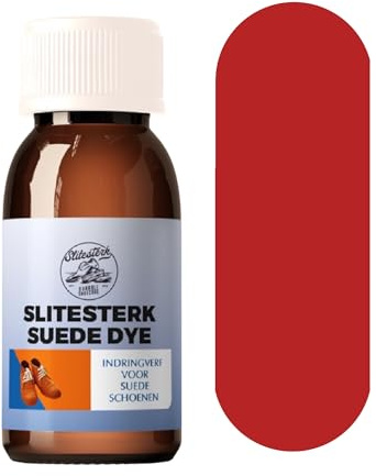Teinture pénétrante pour daim Slitesterk pour chaussures - Rouge - 100ml