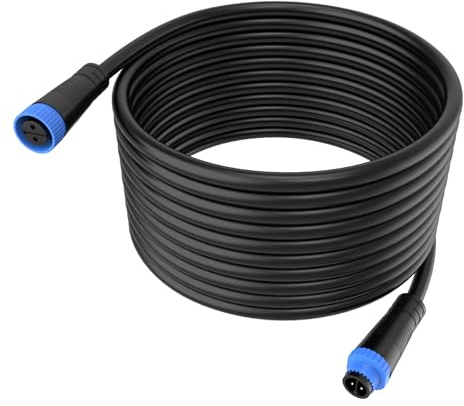 Norward Cable Extension for Philips Hue Outdoor Low Voltage Lights, Weatherproof Power Cord Extend Your Outdoor Lights - 16 Foot ﻿
