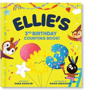 My 3rd Birthday Counting Personalized Board Book | Classic | 6.5 x 6.5 | I See Me!