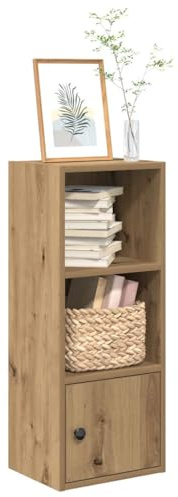 YITHOPI Bücherregal Artisan-Eiche Dekoratives Regal Wohnzimmerregal für Schlafzimmer 31x24x77 cm Holzwerkstoff