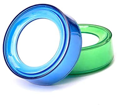 Kcopo Finger Wet Schwamm Büro Bank Kunststoff Rund Fall Schwamm Finger Nass Für Cashier Kasse 2 Stück