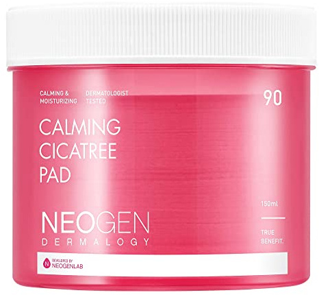 DERMALOGY by NEOGENLAB Beruhigendes Cica Tree Pad 5,07 Fl Oz / 90 Pads (150 ml) – Beruhigendes, peelendes PHA- und LHA-Pad für empfindliche Haut, saubere Schönheit – koreanische Hautpflege
