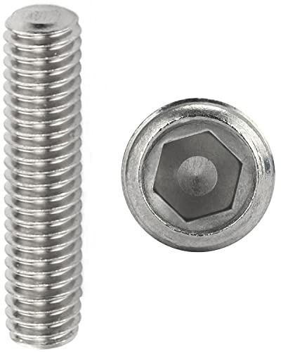 FASTON® Gewindestifte mit Innensechskant und Kegelkuppe M4x5 mm Edelstahl A2 V2A (20 Stück) DIN 913 (ISO 4026) Madenschrauben Gewindeschrauben Maden-Schrauben