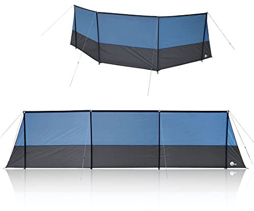 yourGEAR Windschutz Levante 600 Stabiler Sicht- und Sonnenschutz mit Querstangen 600x140 cm Camping Strand Garten