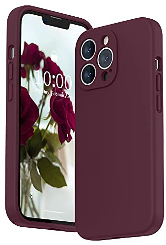 SURPHY für iPhone 13 Pro Hülle Silikon mit Displayschutzfolie | Case mit Kameraschutz Stoßfeste Handyhülle für 6,1 mit Erhöhter Randschutz