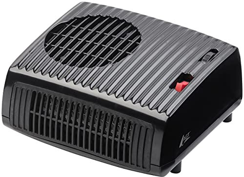 AGT Auto Heizlüfter: Elektrischer Keramik-Zusatzheizlüfter, 2 Heizstufen, 1.850 Watt, 230 V (Autoscheiben enteisen elektrisch, Scheibenenteiser elektrisch, Schreibtisch Steckdose)