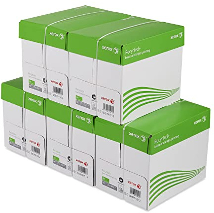 Xerox Recycled+ - Papier recyclé ISO 80-80 g/m² A4 - Lot de 5 cartons - 25 ramettes de 500 feuilles - 12.500 feuilles