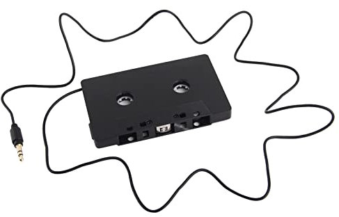 THREMA Récepteur Audio Auxiliaire Portable 3,5 Mm, Cassette Audio Bluetooth vers Récepteur Auxiliaire, Adaptateur De Cassette Audio De Voiture, pour Écouter De La Musique sur Un Téléphone Portable