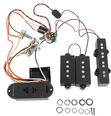 E-Bass-Tonabnehmer mit Hervorragendem Audioausgang, Vorverstärker-Verkabelungsschaltung. Vielseitiges Zubehör für die Anforderungen des Gitarrenspiels