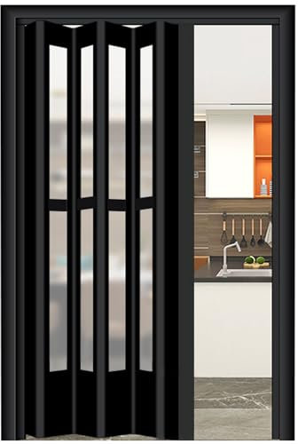 FalttüR Schiebetür Für Schlafzimmer Speisekammer, 74 72 70 68 66 64 62 60 Zoll Große Aluminium-Falttür Küche, Mehrere Falt-Akkordeon-Türen Innen Für Türöffnung Badezimmer Raumteiler ( Color : WxH 9-46