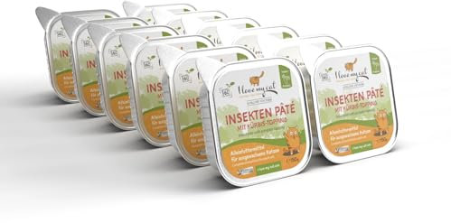I Love My Cat Insekten-Paté mit Kürbis – Nassfutter für Katzen – 12 x 150 g – Hypoallergen, Leicht Verdaulich, Unterstützt Darmimmunität & Nierenfunktion