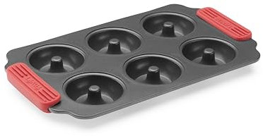 Lékué Molde Donuts metálico, High Carbon Steel, Gris