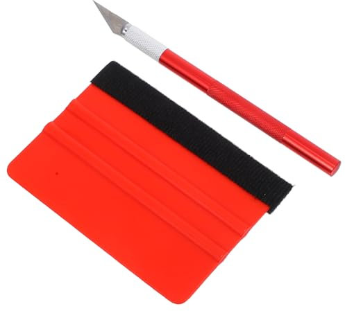 Mikinona Kit Di Strumenti Per Lisciare Carta Da Parati in Lega Di Alluminio Strumento Per Pellicole Per Finestre Kit Per Applicazione Vinile Tergivetro E Lame