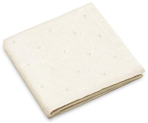 Ander Babydecke Merinowolle Apollo - Kuscheldecke Kinder 75cm x 100cm - Baby Kuscheldecke Creme Farben - Baby Zubehör Bequem und Sicher