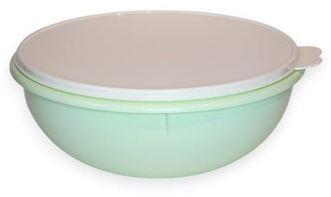 Tupperware Fix N Mix Schüssel Groß 26 Tassen Mintgrün mit cremeweißem Siegel