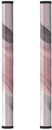 Set di 2 coperture per maniglie del frigorifero, con stampa rosa, per tenere frigorifero, microonde, lavastoviglie, forno da macchie di impronte digitali