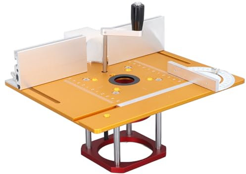 Router Table, Router Lift Router Router Lift Kit with 0 to 54mm Lifting Base Router Table Insert Plate for 64 to 65mm Trimming Milling Machines