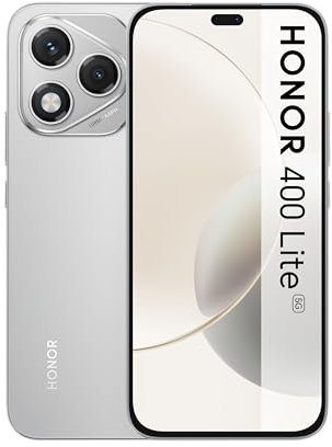HONOR 400 Lite Velvet Grey, Smartphone Android 5G, Caméra HD 108MP avec Bouton Photo IA - Smartphone Déverrouillé, Version FR