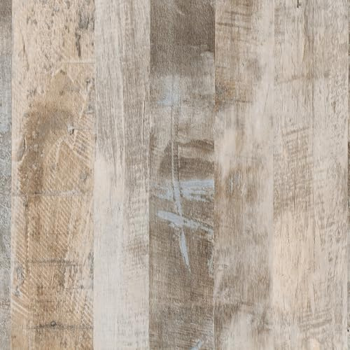 YENHOME Papier Peint Adhesif Imitation Bois Marron Clair Chambre 40x300cm Papier Peint Autocollant Mural Panneaux en Bois pour Meuble Plan De Travail Cuisine Portes Vintage Film Vinyle Autocollant