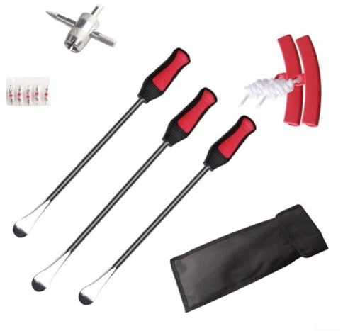 FUBESK Reifenreparatur-Werkzeugset, robuste Hebel für effiziente und sichere Motorradreparaturen (2-Gummi-Brechstange)