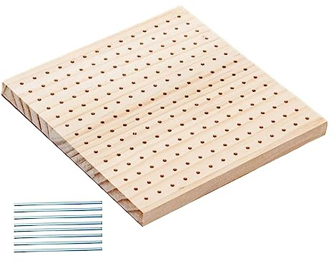Baoblaze Tavoletta per Bloccaggio Base per Progetti a Maglia Scheda per Uncinetto ASSE Artigianale con Superficie Liscia E Portatile Adatto per Regali a Madri, 20 cm x 20 cm