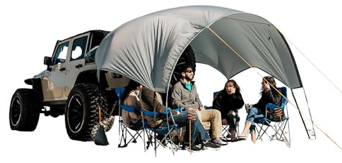 Trail Gear Oasis 2-in-1 Rain Cover & Tailgate Shade for Jeep Wrangler – Waterproof, Easy Setup, Fits 2-Door & 4-Door Models