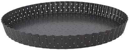 Moule à tarte perforé à fond amovible en acier antiadhérent sans PFAS ø30cm