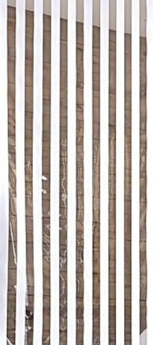 Austausch-Ersatz-Duschrollo, Weißes Streifendesign, 53 cm x 240 cm, Schmales Austauschrollo für vorhandenes Eck-Duschsystem