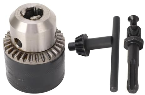 Adaptateur de mandrin de forage à clé de 3 à 16 mm |Filetage 1/2-20UNF pour visseuses à chocs et perceuses à moteur |Mandrin à 3 mâchoires avec clé de verrouillage |45