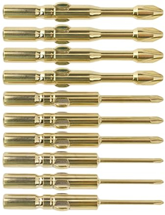 10 punte per cacciavite elettrico professionali in lega di acciaio a croce PH0 PH1 PH2 lunghezza 60 mm punte per cacciavite con gambo rotondo