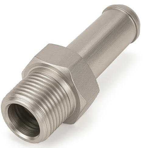 PrecisionGeek Aluminio Adaptador Macho tubo 7-8 mm (5/16″) rosca 1/8″Npt