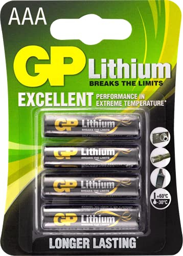 1x4 GP Lithium Micro 1,5V AAA 07024LF-C4