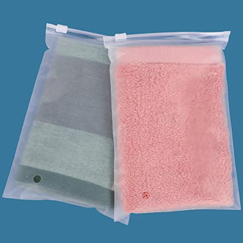 ENPOINT Versandtaschen, 100 Stück, 20,3 x 25,4 cm, Transparent, Reißverschluss, Polyethylen mit niedriger Dichte (LDPE), Ideal für Kleidung, Verpackungsbeutel, Tasche