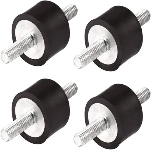 Fairedear Silentblock M8 30 x 20 Anti-Vibrations-Gummipads für Luftkompressoren, Dieselmotoren, Benzin-Wasserpumpen (M8 x 23) 4St