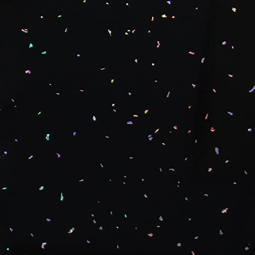 Aquariss 2PCS PVC Wall Panel 1m Wide x 2.4m Long x 10mm Thick Large Bathroom Wet Wall Cladding Shower Panel Gloss Black Sparkle