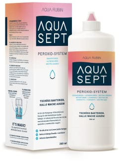 Aqua SEPT Peroxid 1x360ml Kontaktlinsenreiniger mit Behälter
