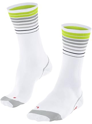 FALKE Unisex Fahrradsocken BC Impulse Reflect U So Funktionsmaterial antiblasen 1 Paar, Weiß White 2007, 42-43