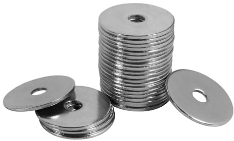 Unterlegscheiben M5 Große, FOMGIIN Beilagscheiben Edelstahl A2 V2A 304, Karosseriescheiben DIN9021 / ISO7093, Unterlegscheibe M5 x 25mm 20 Stück, Metallscheiben für Schrauben & Muttern & Gewindestange