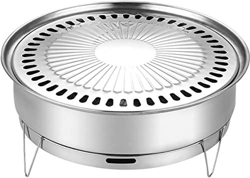 Gasgrill Edelstahlgrill Haushalt Kleiner Holzkohlegrill Picknick im Freien Tragbarer Campinggrill Grillzubehör