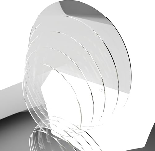 Acrylglas zuschnitt nach mass platte rund platten politur plexi platten 2-5mm Transparent Glasklar Materialstärke und Größe Wählbar (1, Dicke 2mm)