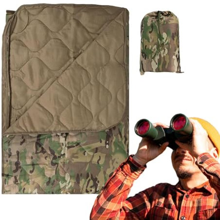 Coperta da campeggio impermeabile, coperte da campeggio per la stagione fredda | Grande coperta da viaggio per esterni - Trapunta da zaino in spalla, trapunta calda e leggera per campeggio, spiaggia,