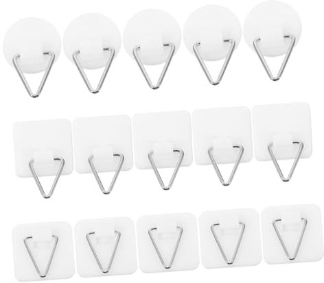 jojofuny 45pièces Crochets Muraux Adhésifs Sans Clous Pour Assiettes Tableaux Et Objets De Décoration Faciles à Utiliser Et Ne Laissant De Traces