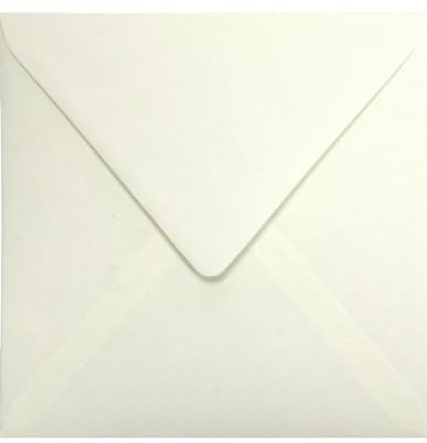 Netuno 100 Briefumschläge Creme quadratisch 15,3x15,3 cm natürlich und edel | 120g Materica Limestone · hochwertige cremefarbene Kuverts Naturpapier für Hochzeit, Taufe, Kommunion & Konfirmation