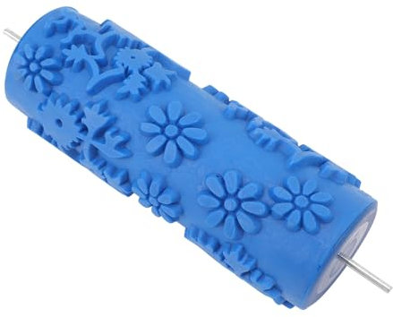 Muster-Farbroller, 12,7 Cm, Blumen-Design, Gummi, Dekorative Texturwalze für Wand, Decke, Tür