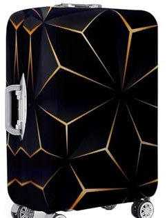 Anseom Elastisch Kofferhülle Kofferschutzhülle Gepäck Cover Reisekoffer Hülle mit Reißverschluss Waschbar Schutzhaube für Koffer Cyberpunk Stil Reisekoffer Schutzhülle 18 bis 32 Zoll (S)
