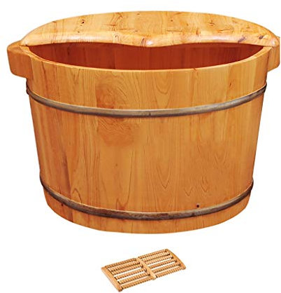 Sauna Bucket，Pure Wood Bathtub Bucket，Handmade ，Sauna Accessories For Footbath Tubs，Foot Relaxing Bath Barrel Friendship Years
