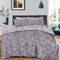 Aafan Ultra Soft Microfiber Bedding Set 4 Piece Brushed Duvet Cover Set with Fitted Sheet 25cm Deep Pocket & Pillowcases, Fade Resistant Bed Linen Sets (Design 4, Double)